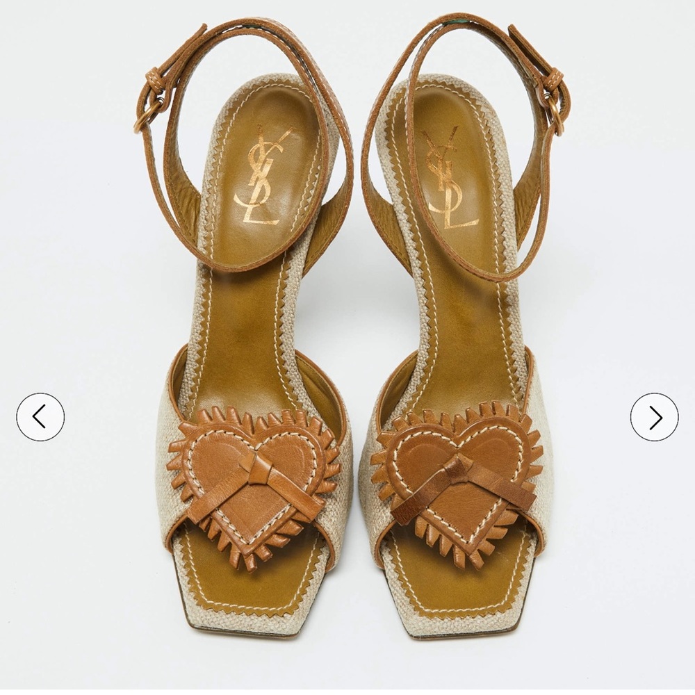 YSL Vintage Heart Heels 🧡 RARE